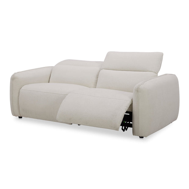Moe's Home Collection Eli Warm White Power Recliner Sofa
