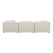 Moe's Home Collection Lowtide Lounge Warm White Modular Sectional