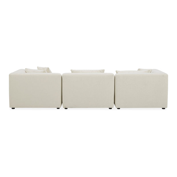 Moe's Home Collection Lowtide Lounge Warm White Modular Sectional