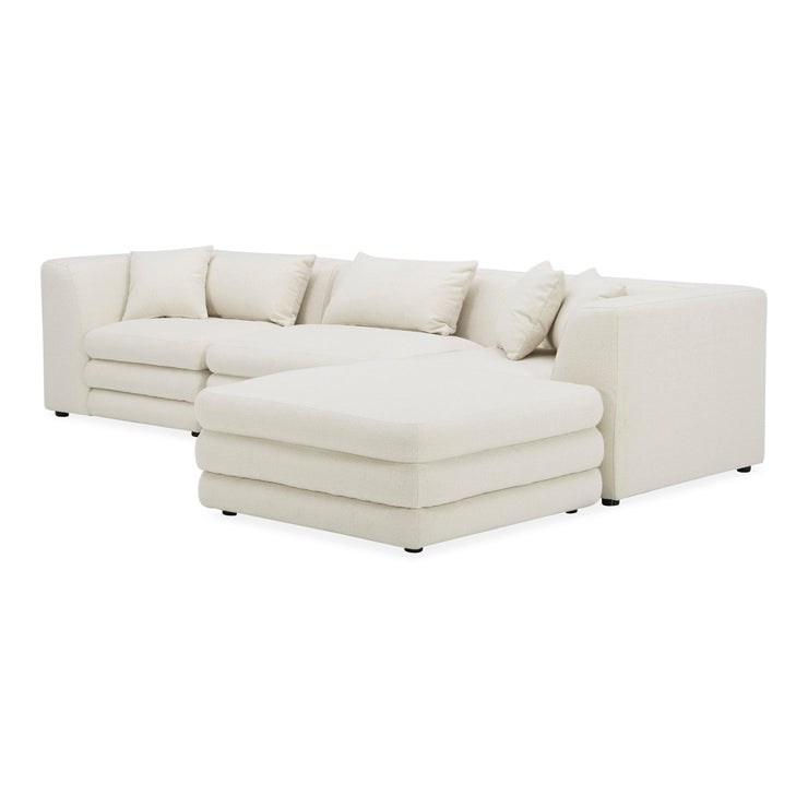 Moe's Home Collection Lowtide Lounge Warm White Modular Sectional
