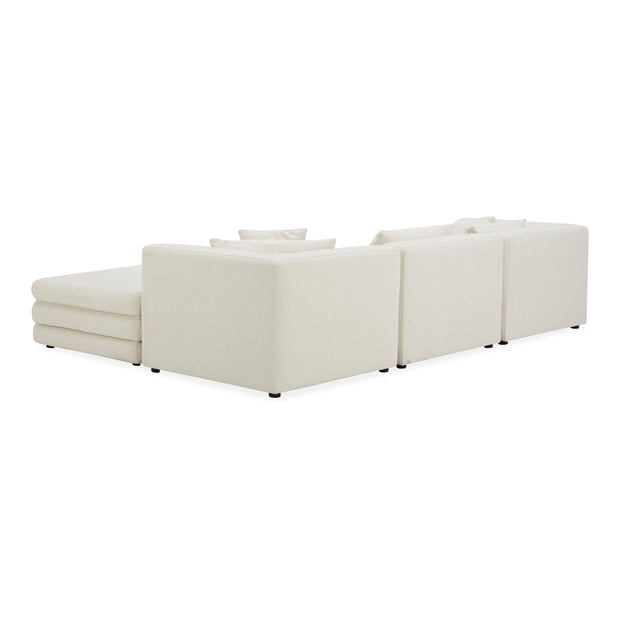 Moe's Home Collection Lowtide Lounge Warm White Modular Sectional