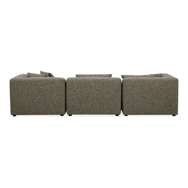 Moe's Home Collection Lowtide Lounge Stone Tweed Modular Sectional