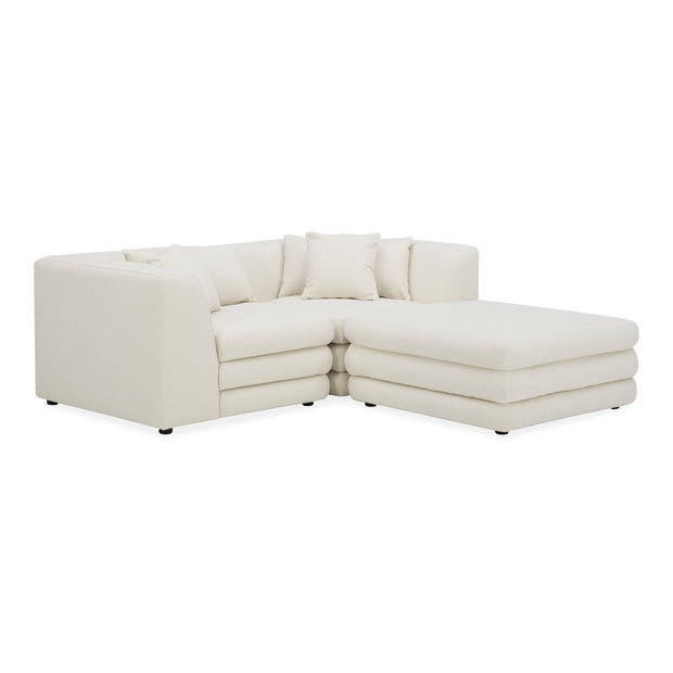 Moe's Home Collection Lowtide Nook Modular Warm White Sectional