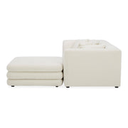 Moe's Home Collection Lowtide Nook Modular Warm White Sectional