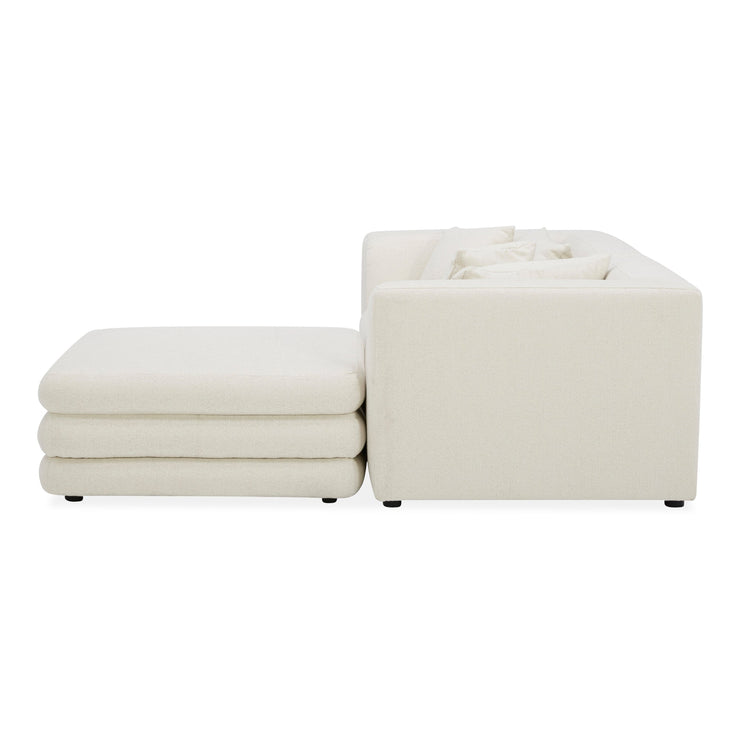 Moe's Home Collection Lowtide Nook Modular Warm White Sectional