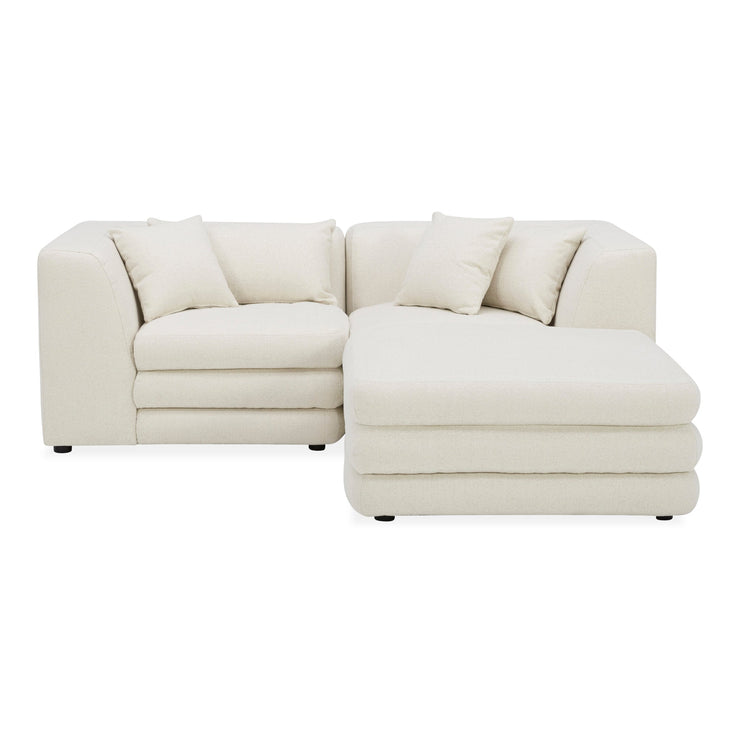 Moe's Home Collection Lowtide Nook Modular Warm White Sectional