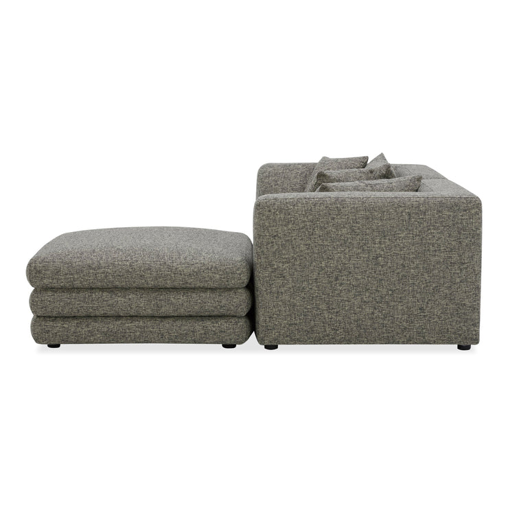 Moe's Home Collection Lowtide Nook Modular Stone Tweed Sectional