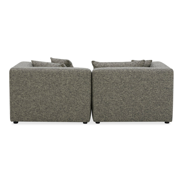 Moe's Home Collection Lowtide Nook Modular Stone Tweed Sectional
