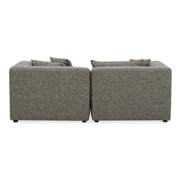 Moe's Home Collection Lowtide Nook Modular Stone Tweed Sectional