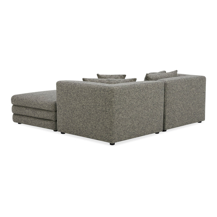 Moe's Home Collection Lowtide Nook Modular Stone Tweed Sectional