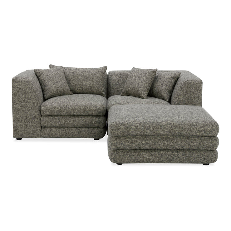 Moe's Home Collection Lowtide Nook Modular Stone Tweed Sectional