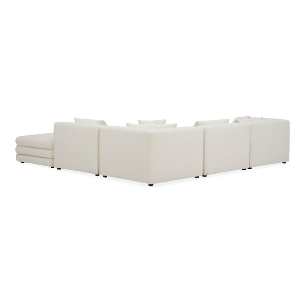 Moe's Home Collection Lowtide Warm White Dream Modular Sectional