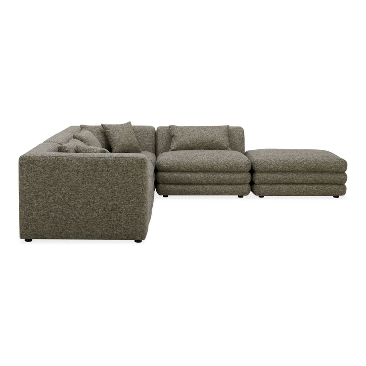 Moe's Home Collection Lowtide Stone Tweed Dream Modular Sectional