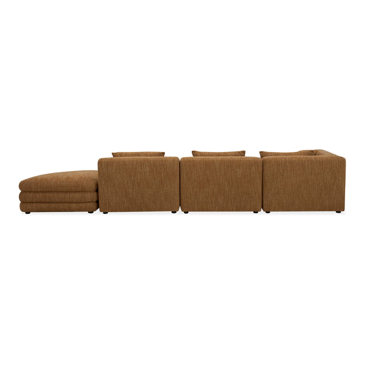 Moe's Home Collection Lowtide Linear Amber Glow Modular Sectional