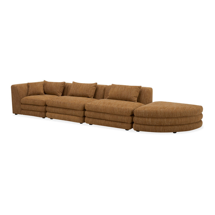 Moe's Home Collection Lowtide Linear Amber Glow Modular Sectional