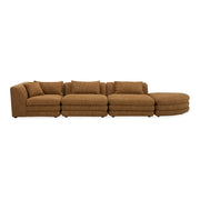 Moe's Home Collection Lowtide Linear Amber Glow Modular Sectional