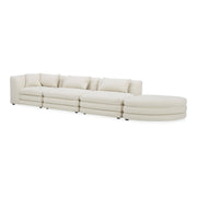Moe's Home Collection Lowtide Linear Warm White Modular Sectional
