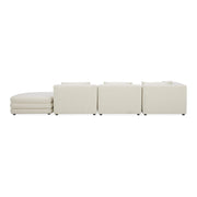 Moe's Home Collection Lowtide Linear Warm White Modular Sectional