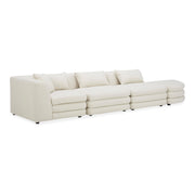 Moe's Home Collection Lowtide Linear Warm White Modular Sectional