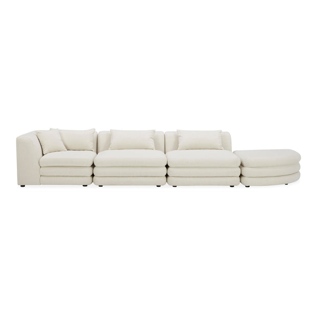 Moe's Home Collection Lowtide Linear Warm White Modular Sectional