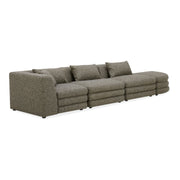 Moe's Home Collection Lowtide Linear Stone Tweed Modular Sectional