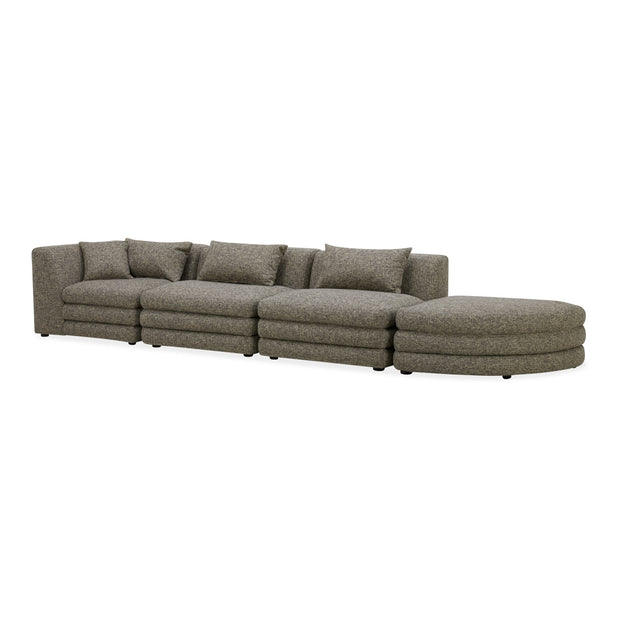 Moe's Home Collection Lowtide Linear Stone Tweed Modular Sectional