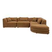 Moe's Home Collection Lowtide Alcove Amber Glow Modular Sectional