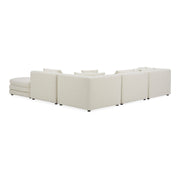 Moe's Home Collection Lowtide Alcove Warm White Modular Sectional