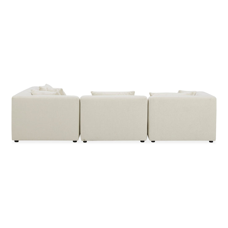 Moe's Home Collection Lowtide Alcove Warm White Modular Sectional
