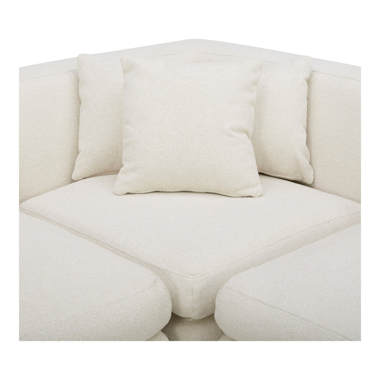 Moe's Home Collection Lowtide Alcove Warm White Modular Sectional