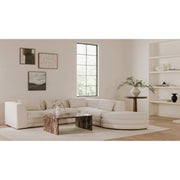 Moe's Home Collection Lowtide Alcove Warm White Modular Sectional