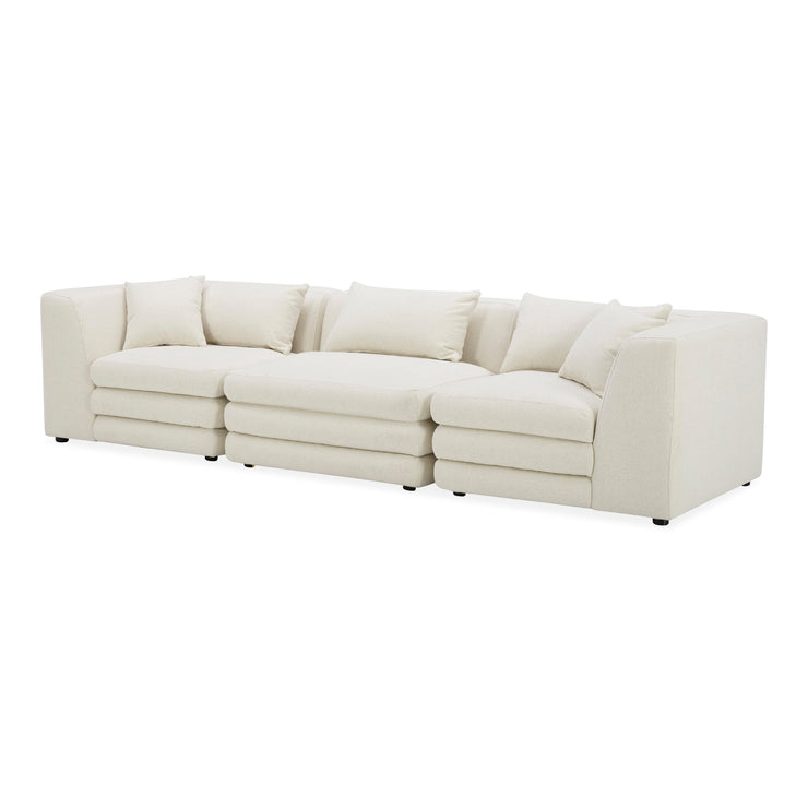 Moe's Home Collection Lowtide Modular Warm White Sofa