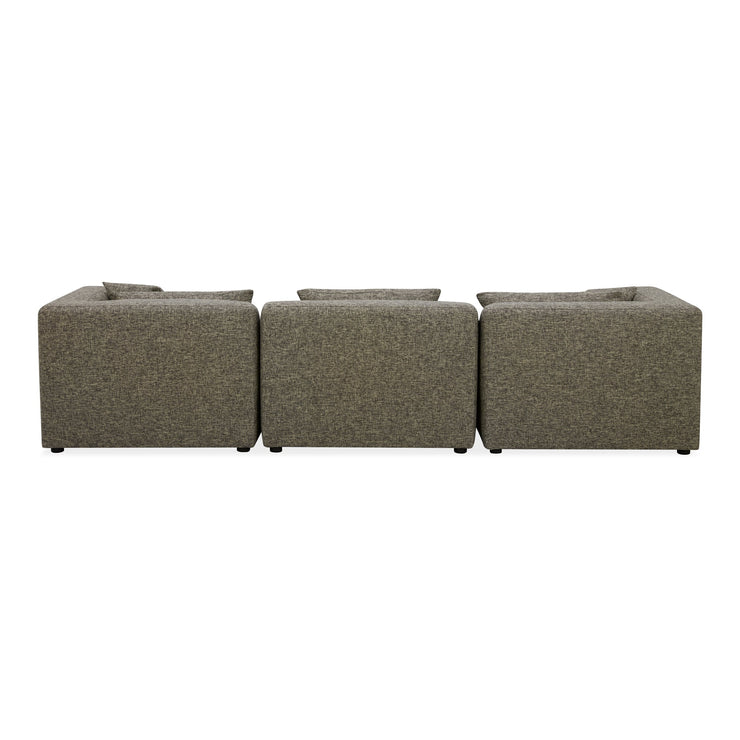Moe's Home Collection Lowtide Modular Stone Tweed Sofa