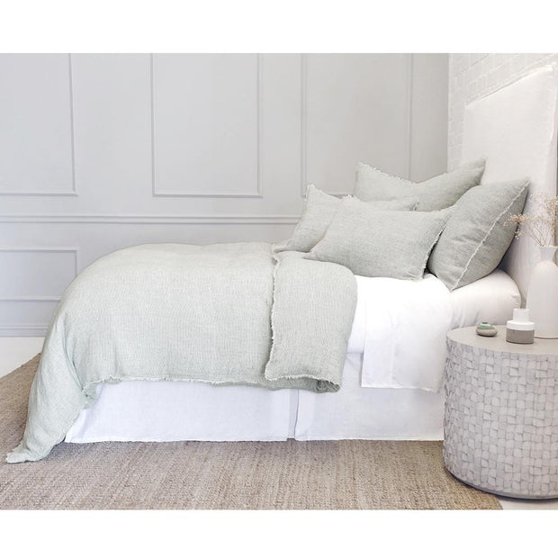 Pom Pom at Home Logan Olive Linen Duvet Cover and Pillow Shams ~ Available in Twin, Queen and King Sizes