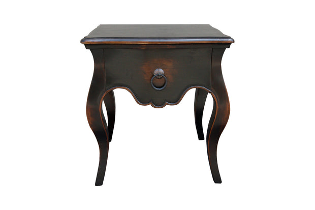 Casa Bonita Peruvian Hand-Painted Carved Wood Marqueza Nightstand