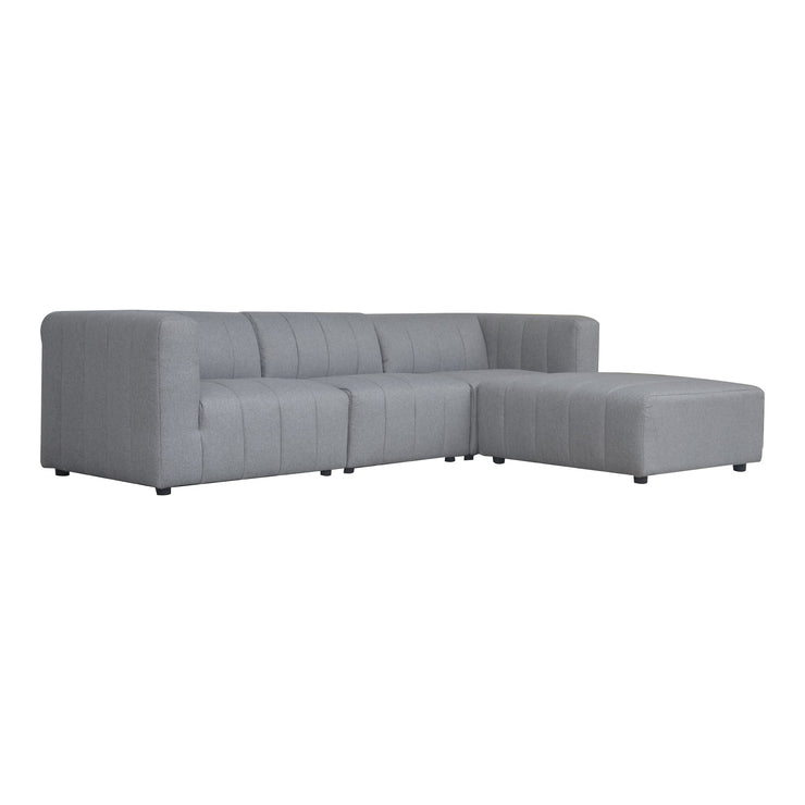 Moe's Home Collection Lyric Lounge Grey Modular Sectional