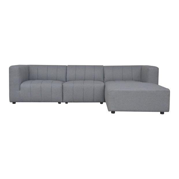 Moe's Home Collection Lyric Lounge Grey Modular Sectional