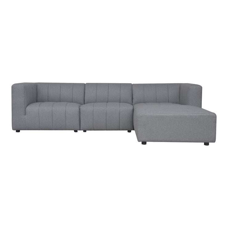 Moe's Home Collection Lyric Lounge Grey Modular Sectional