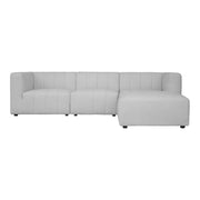 Moe's Home Collection Lyric Lounge Oatmeal Beige Modular Sectional