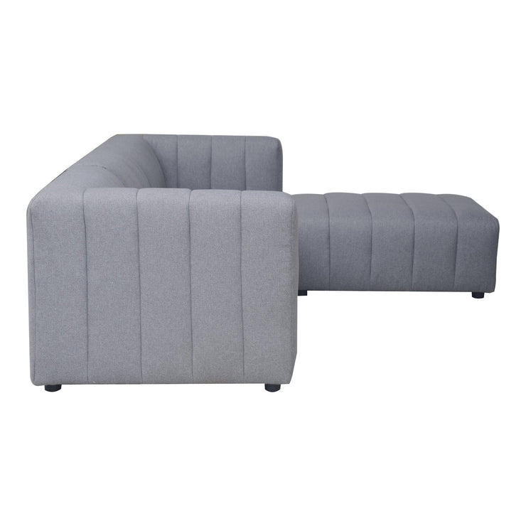 Moe's Home Collection Lyric Nook Grey Modular Sectional