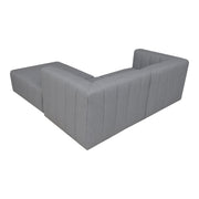 Moe's Home Collection Lyric Nook Grey Modular Sectional
