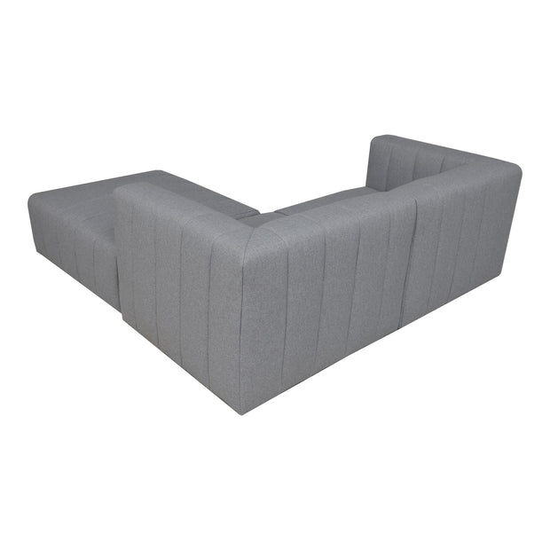 Moe's Home Collection Lyric Nook Grey Modular Sectional
