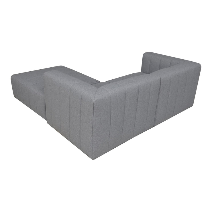 Moe's Home Collection Lyric Nook Grey Modular Sectional