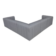 Moe's Home Collection Lyric Classic Grey L-Shaped Modular Sectional