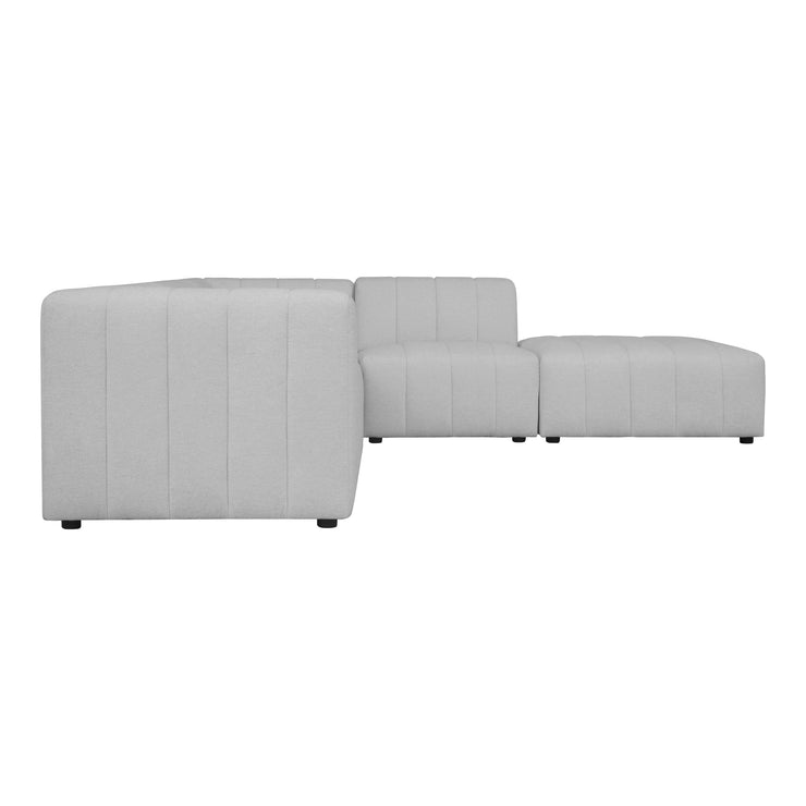Moe's Home Lyric Dream Oatmeal Beige Modular Right-Facing Sectional
