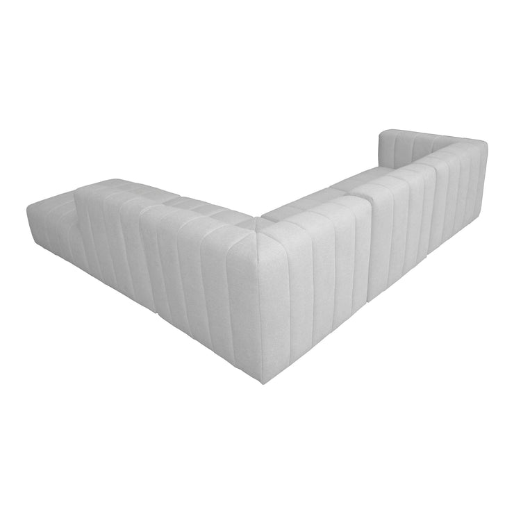 Moe's Home Lyric Dream Oatmeal Beige Modular Right-Facing Sectional