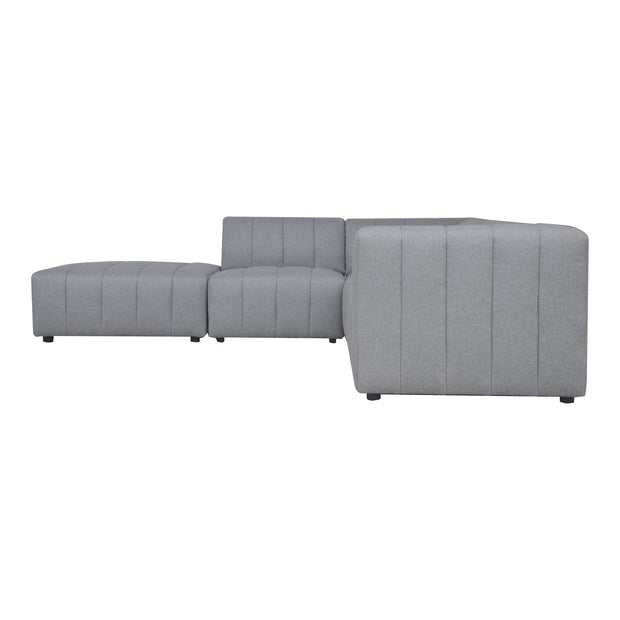 Moe's Home Collection Lyric Dream Grey Modular Left Facing Sectional