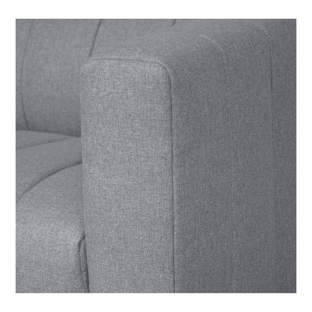 Moe's Home Collection Lyric Dream Grey Modular Left Facing Sectional