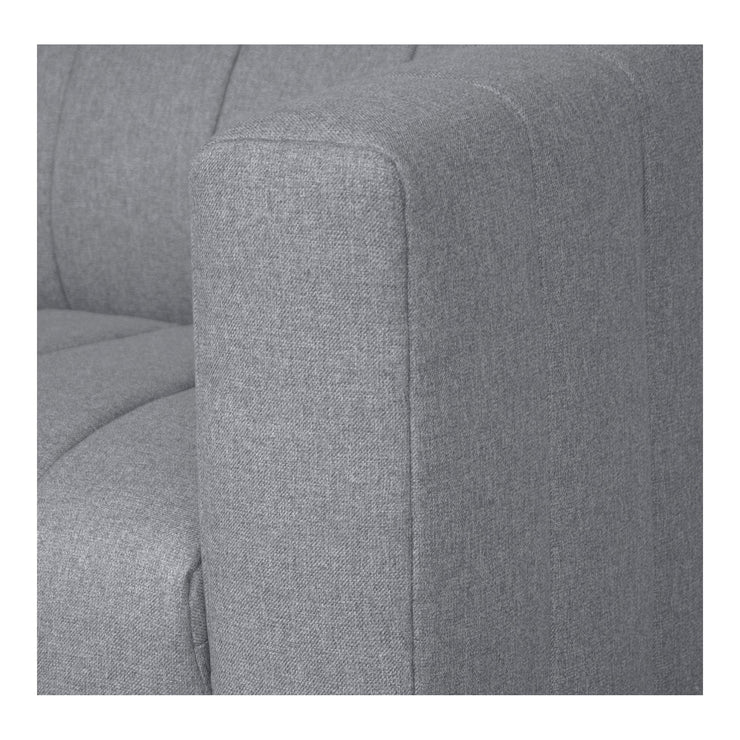 Moe's Home Collection Lyric Dream Grey Modular Left Facing Sectional