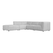 Moe's Home Collection Lyric Dream Oatmeal Beige Modular Left Facing Sectional